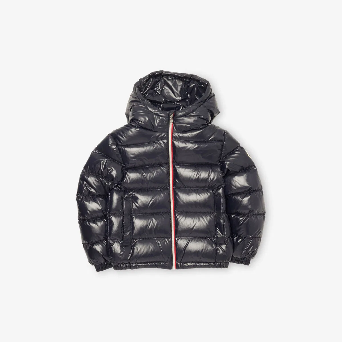 Нейлоновая пуховая куртка Aubert для детей 4-14 лет Moncler, темно-синий