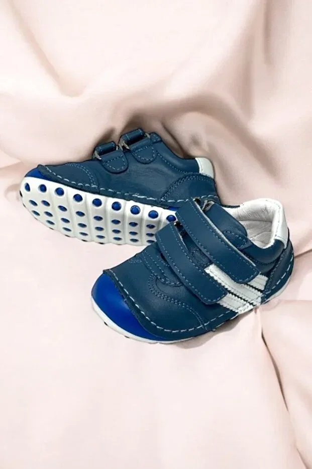 Детские туфли для девочек кожаные ортопедические Casso, Blue — фото 2
