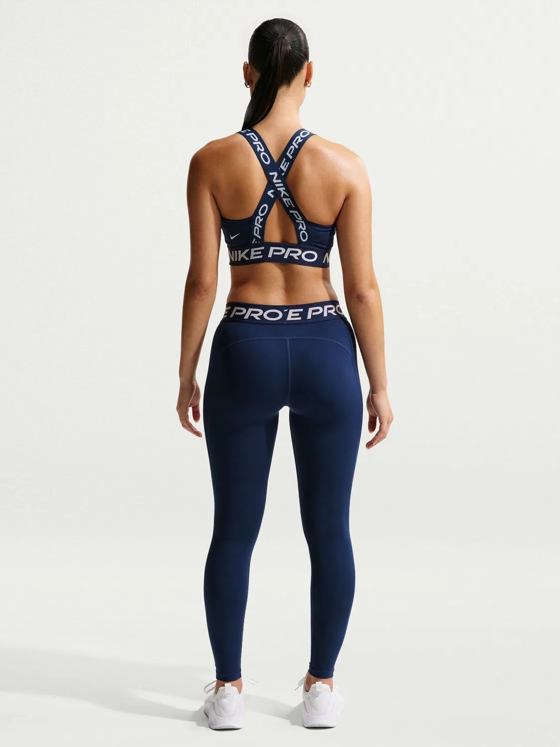 Леггинсы Nike Pro Mid Rise Full Length, Midnight Navy — фото 2
