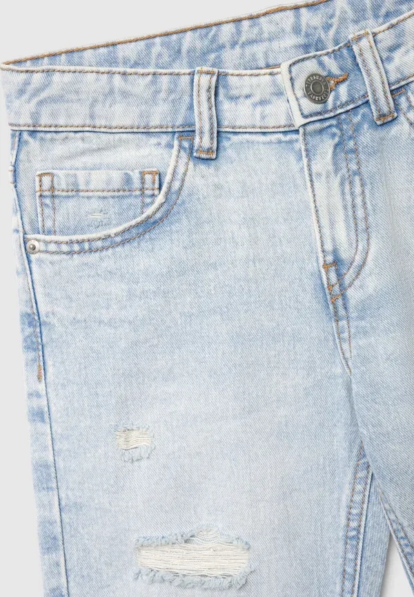 Шорты джинсовые Corto Terranova, blu denim chiaro, синий — фото 3