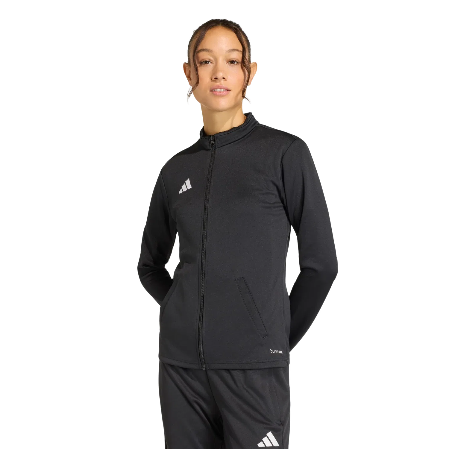 Женская тренировочная куртка Adidas, черный — фото 2