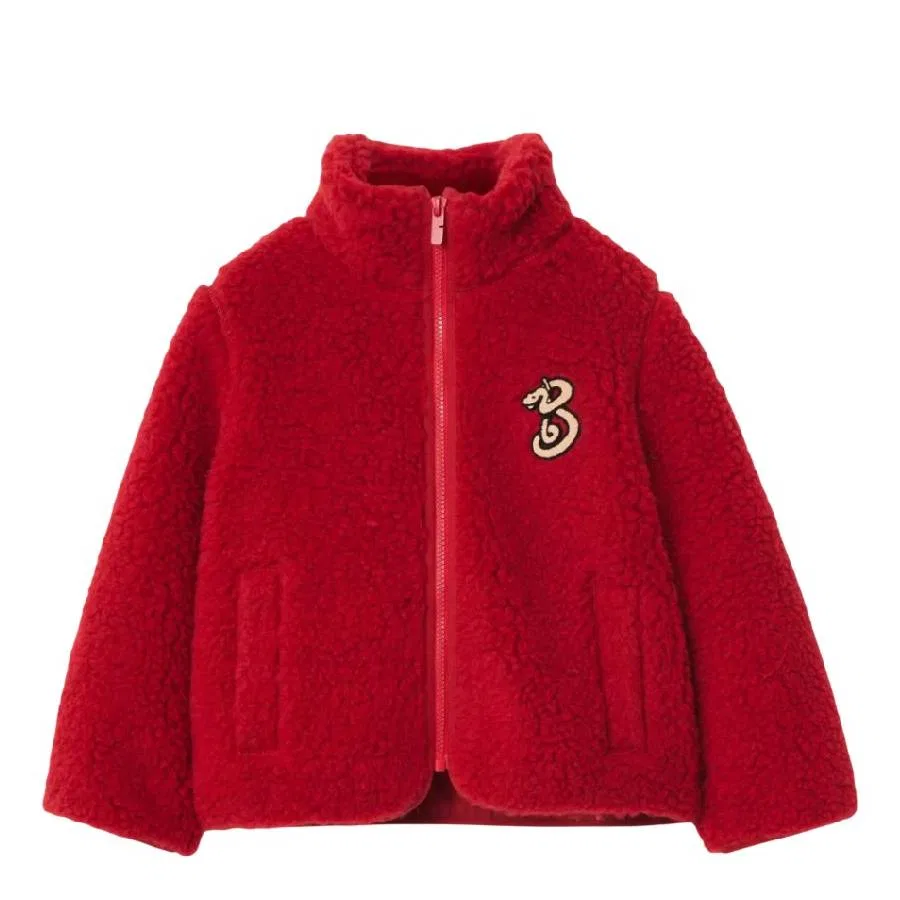 Детская куртка с принтом B Snake Logo Burberry, Geranium