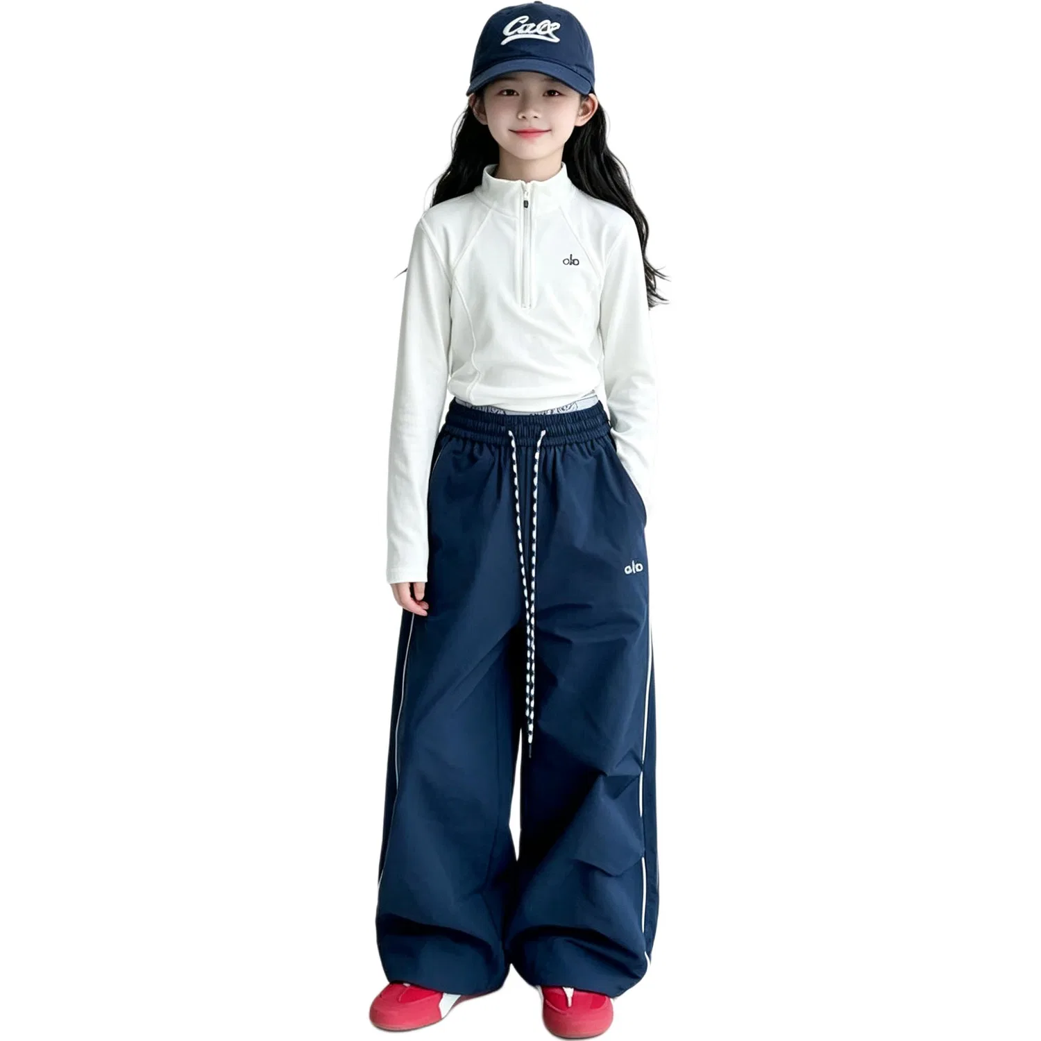 Детский лонгслив с полуводолазкой, из тонкого стрейча, модель Casual Sportswear, MADALLO, Black