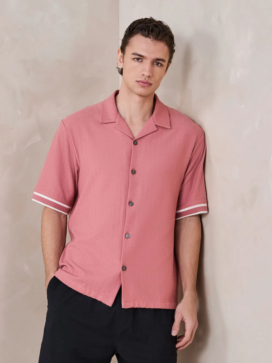 Футболка Regular Fit, Oversized Next, коралловый розовый