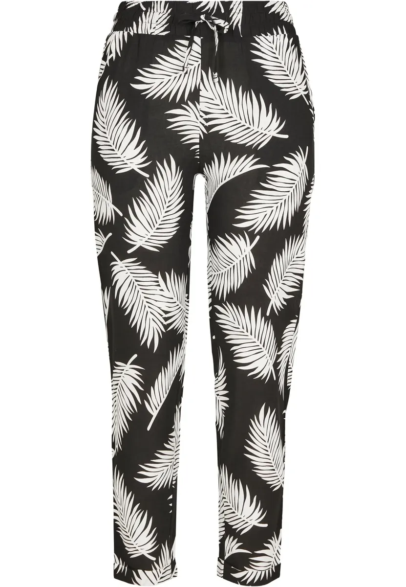 

Тканевые брюки URBAN CLASSICS " Urban Classics Women's Ladies Elastic Waist AOP Pants" (1 шт.), цвет Frond