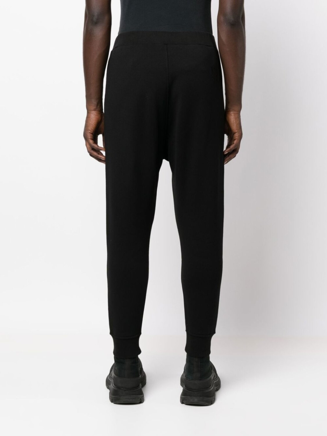 DSQUARED2 спортивные брюки с эластичным поясом, черный — фото 4