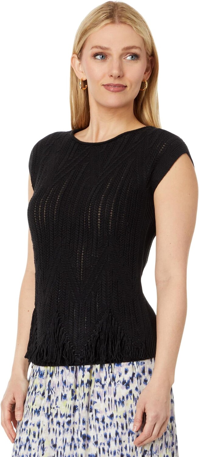 

Свитер NIC+ZOE Textured Swing Sweater, цвет Black Onyx