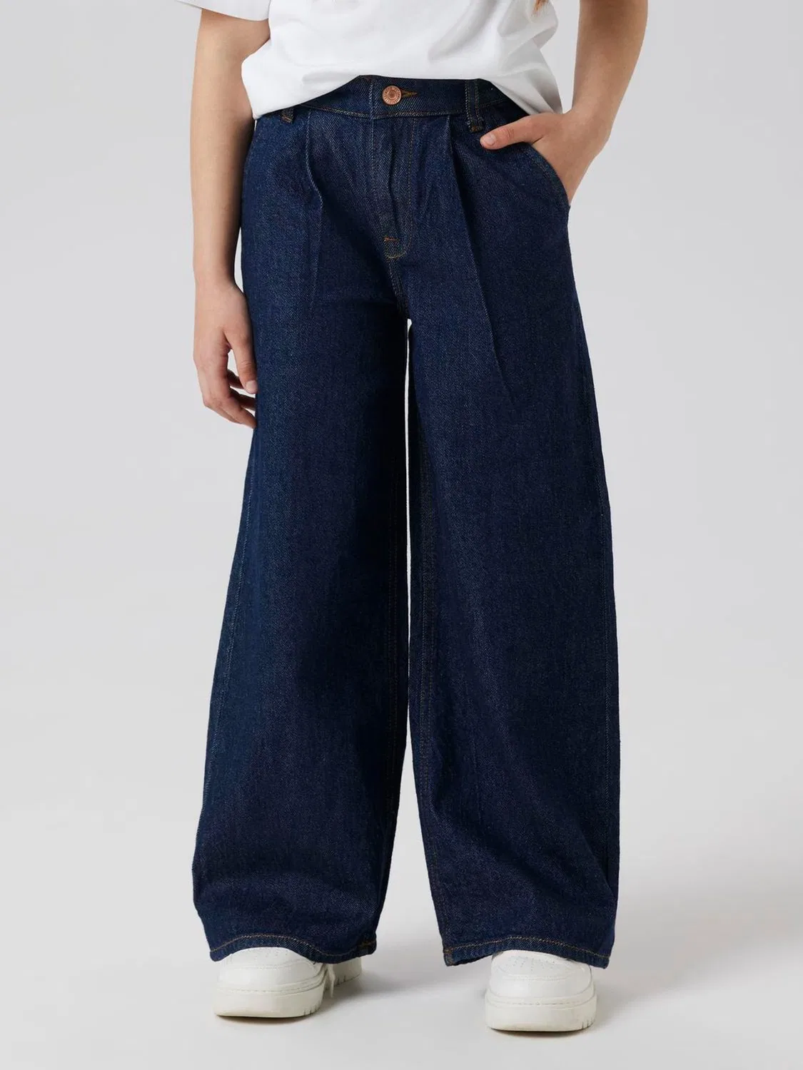Джинсы широкие, модель Wide Leg Name It, синий