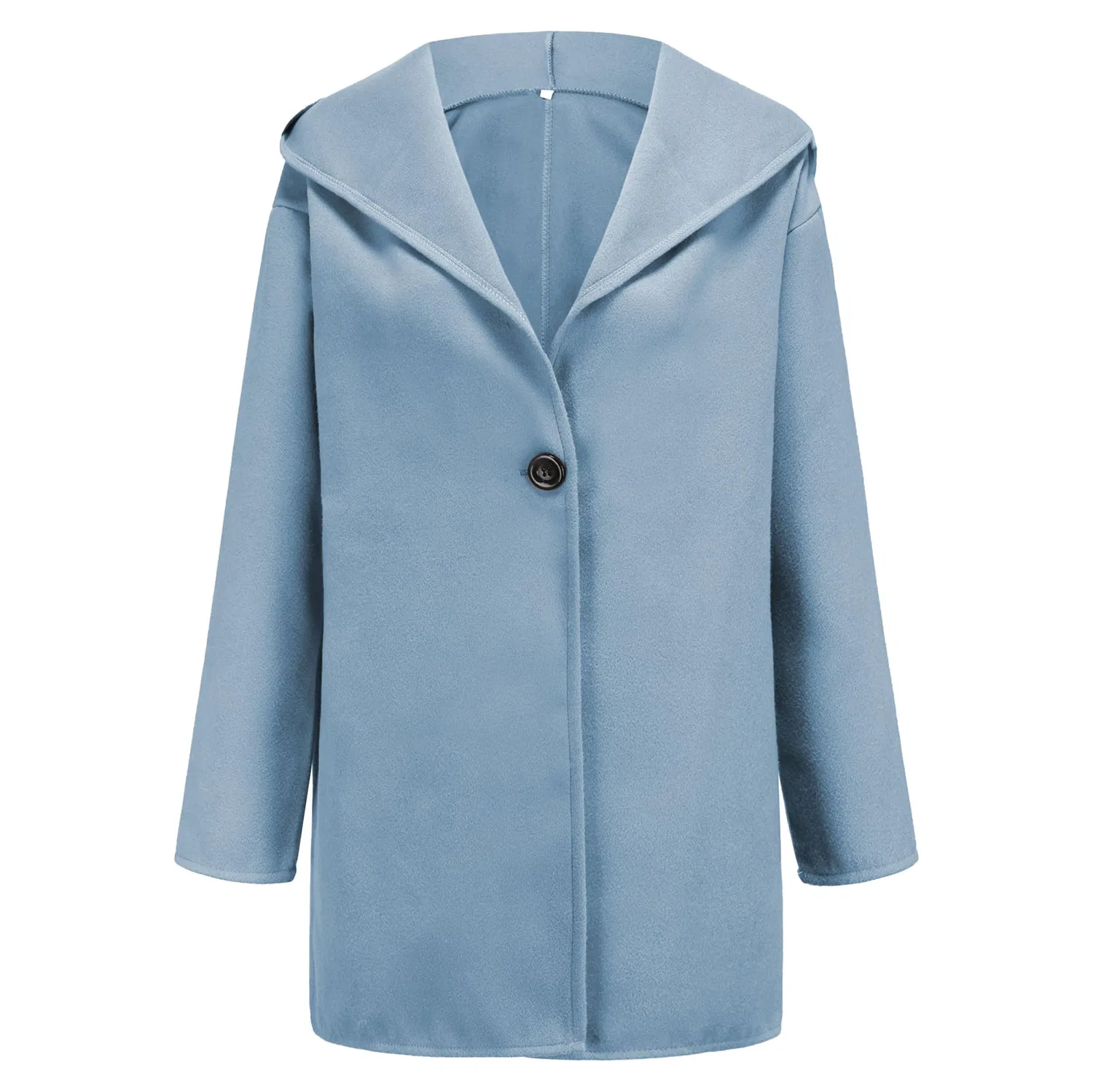 Женское пальто оверсайз с лацканами, Sky Blue