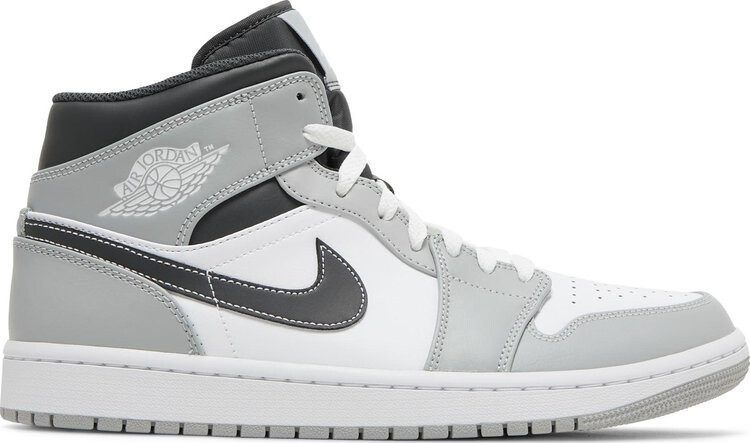 

Кроссовки Air Jordan 1 Mid Light Smoke Grey, серый