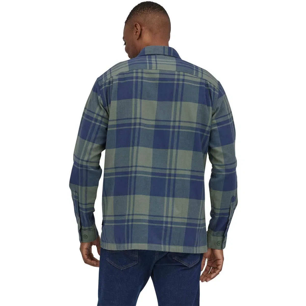 Фланелевая рубашка с длинным рукавом из органического хлопка Fjord Flannel Patagonia, Live Oak/Hemlock Green — фото 2