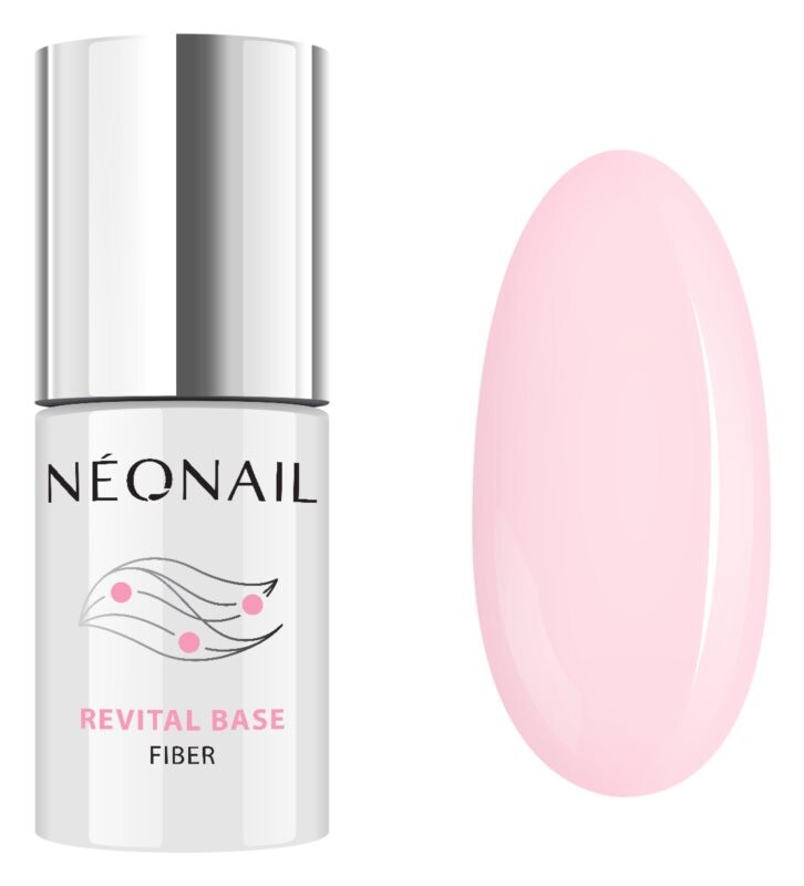 

Гель Base Coat для гелевых и акриловых ногтей NeoNail Revital Base Fiber, оттенок Rosy Blush 7,2 мл