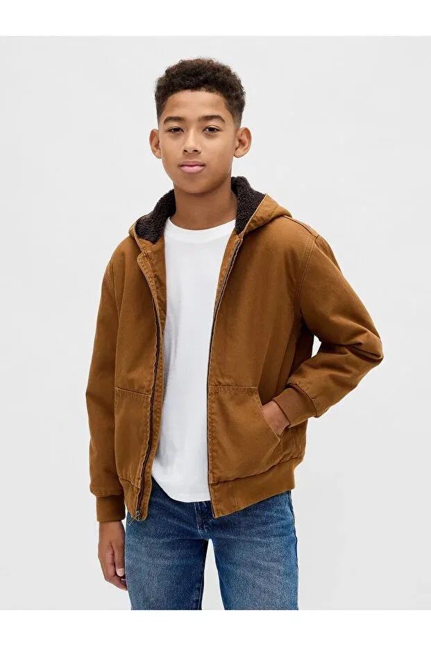 Детская куртка для мальчиков джинсовая Gap, Light Brown-000