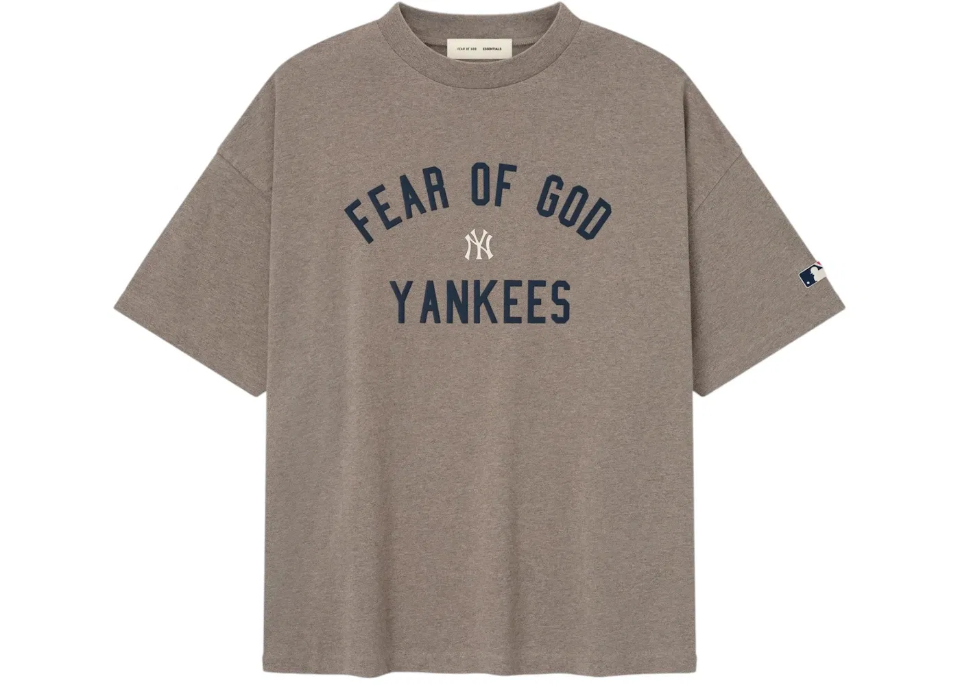 Мужская футболка с принтом Yankees Fear of God Essentials, Homestead Heather