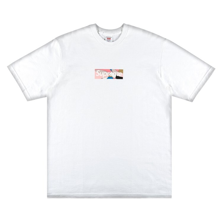 

Футболка Supreme x Emilio Pucci Box Logo Tee 'White/Dusty Pink', белый