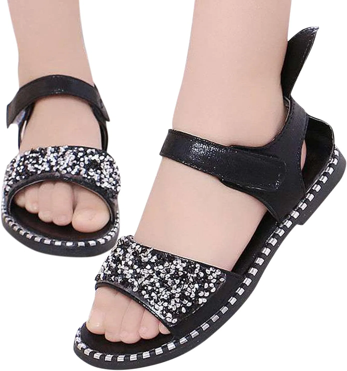 Детские балетки для девочек Belle Slippers, Black — фото 3