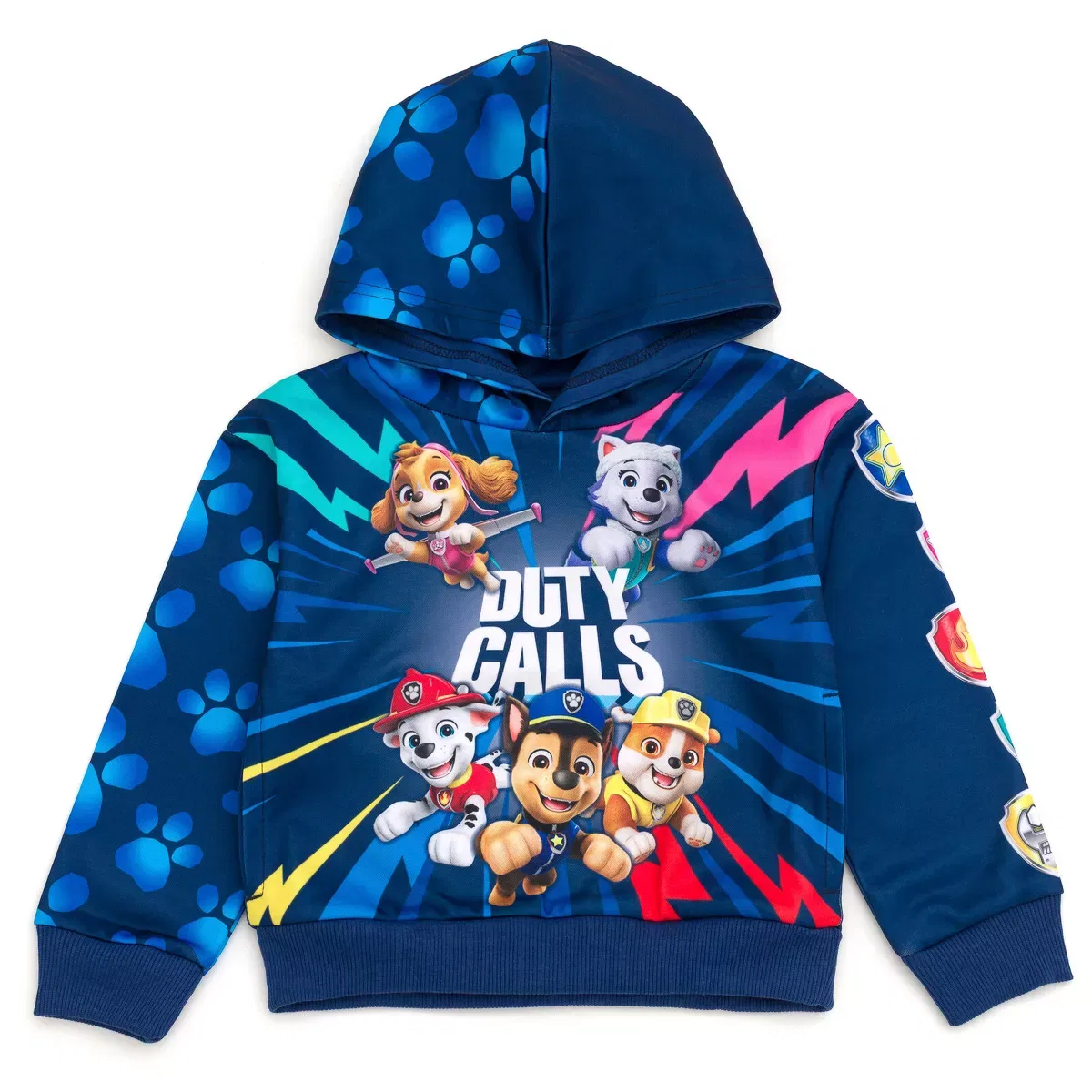 Детский худи с принтом PAW Patrol Fleece Cosplay Pullover Hoodie PAW Patrol, Navy