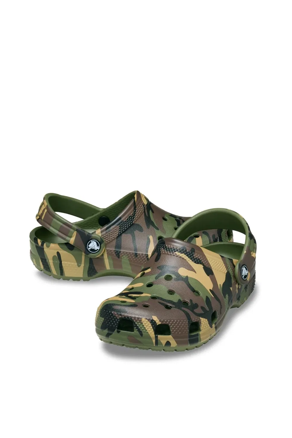 Детские классические сабо с камуфляжным принтом Crocs, Multi — фото 3