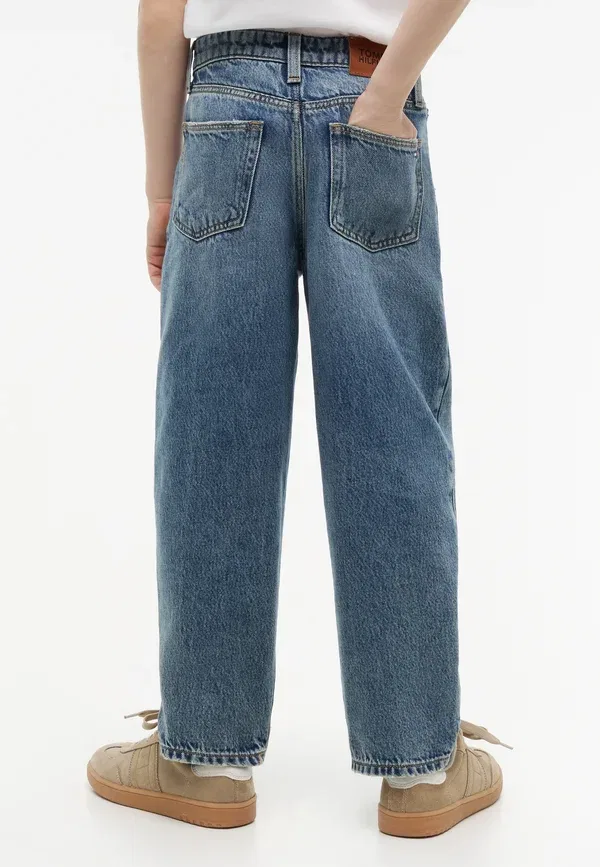 Брюки джинсовые Barrel vintage destruction, Tommy Hilfiger, Dark Blue Denim, темно-синий — фото 3
