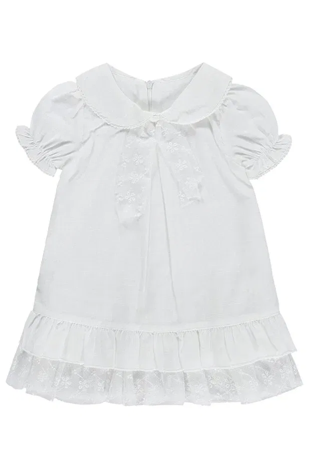 Детское платье для девочек с коротким рукавом Civil Baby, White