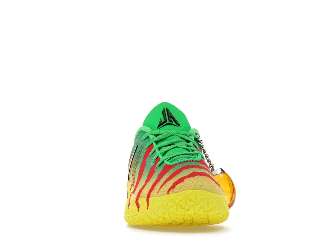 Детские кроссовки для мальчиков с принтом Nike Ja 3 Nike, Green Spark/Black/University Red/Dynamic Yellow — фото 2