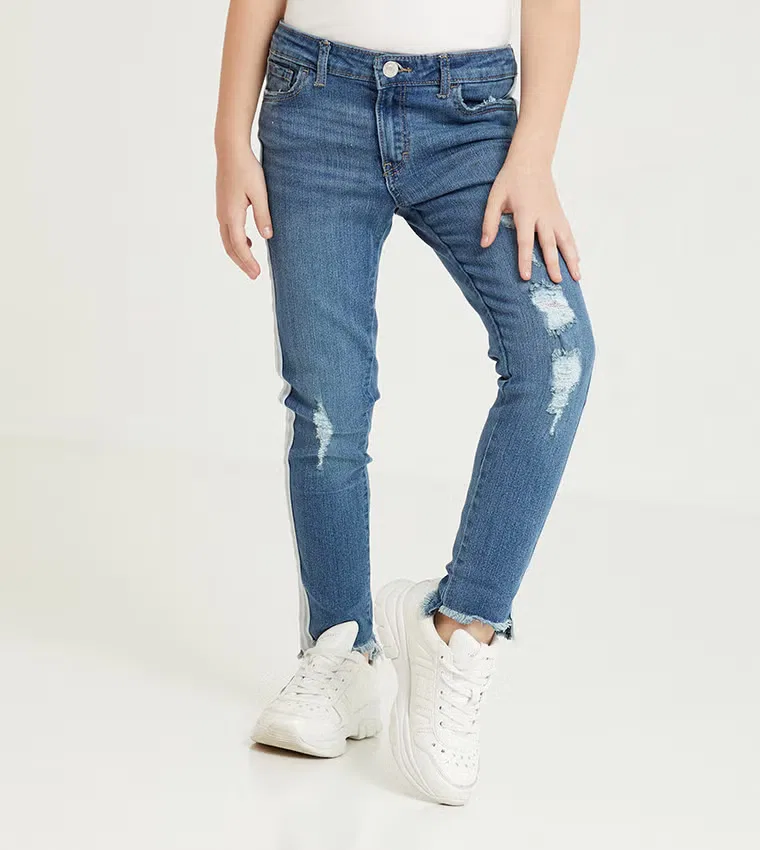 Джинсы узкие с завышенной талией 710 Skinny Fit Ankle Length Levi'S, синий