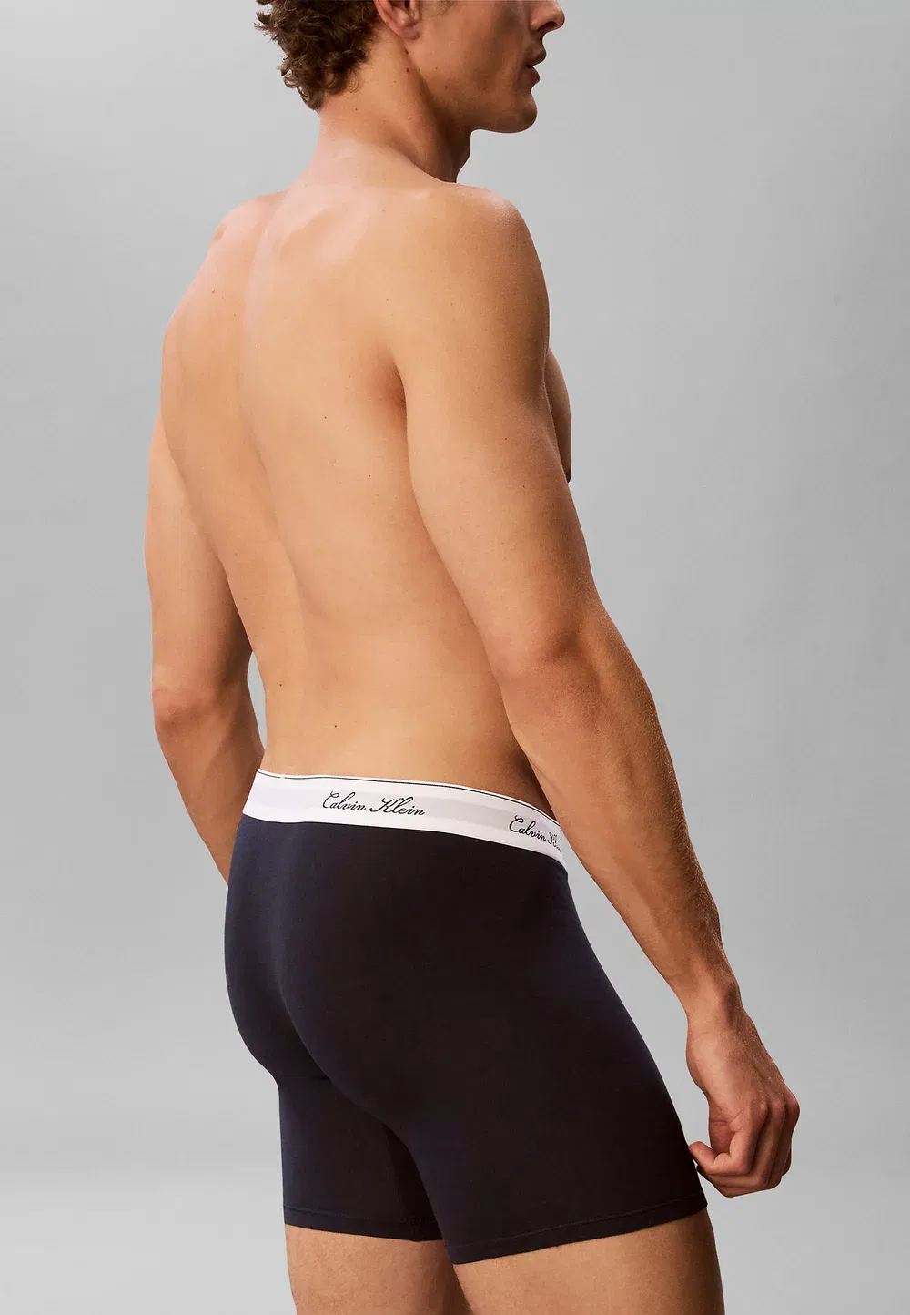 3 шт. - трусы Calvin Klein, Black Grey Heather Dark — фото 3