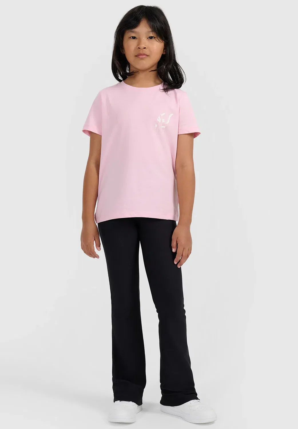 Футболка Regular z nadrukiem dziewczęcy - czarny 134 (8-9 лат) - футболка с принтом 4F, Light Pink