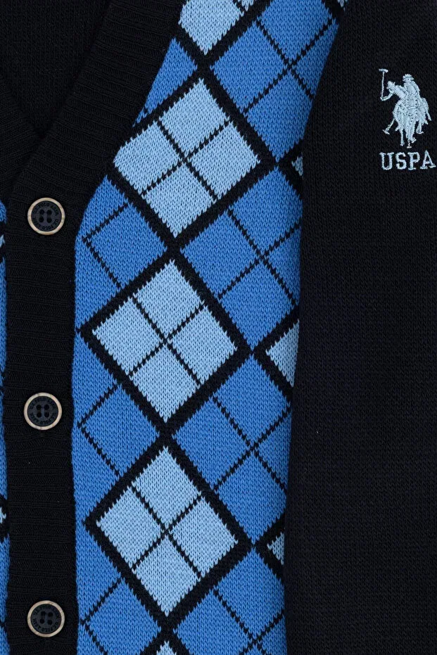 Детский кардиган для мальчиков с длинным рукавом U.S. Polo Assn., Dark Blue — фото 4