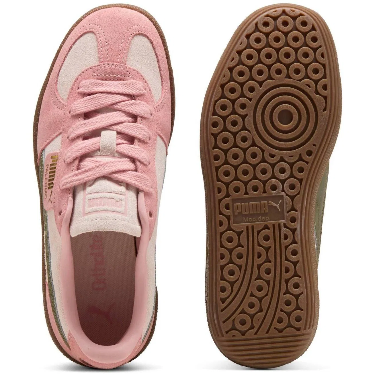 Детские кроссовки из замши Puma Palermo Jr, Rosa — фото 2