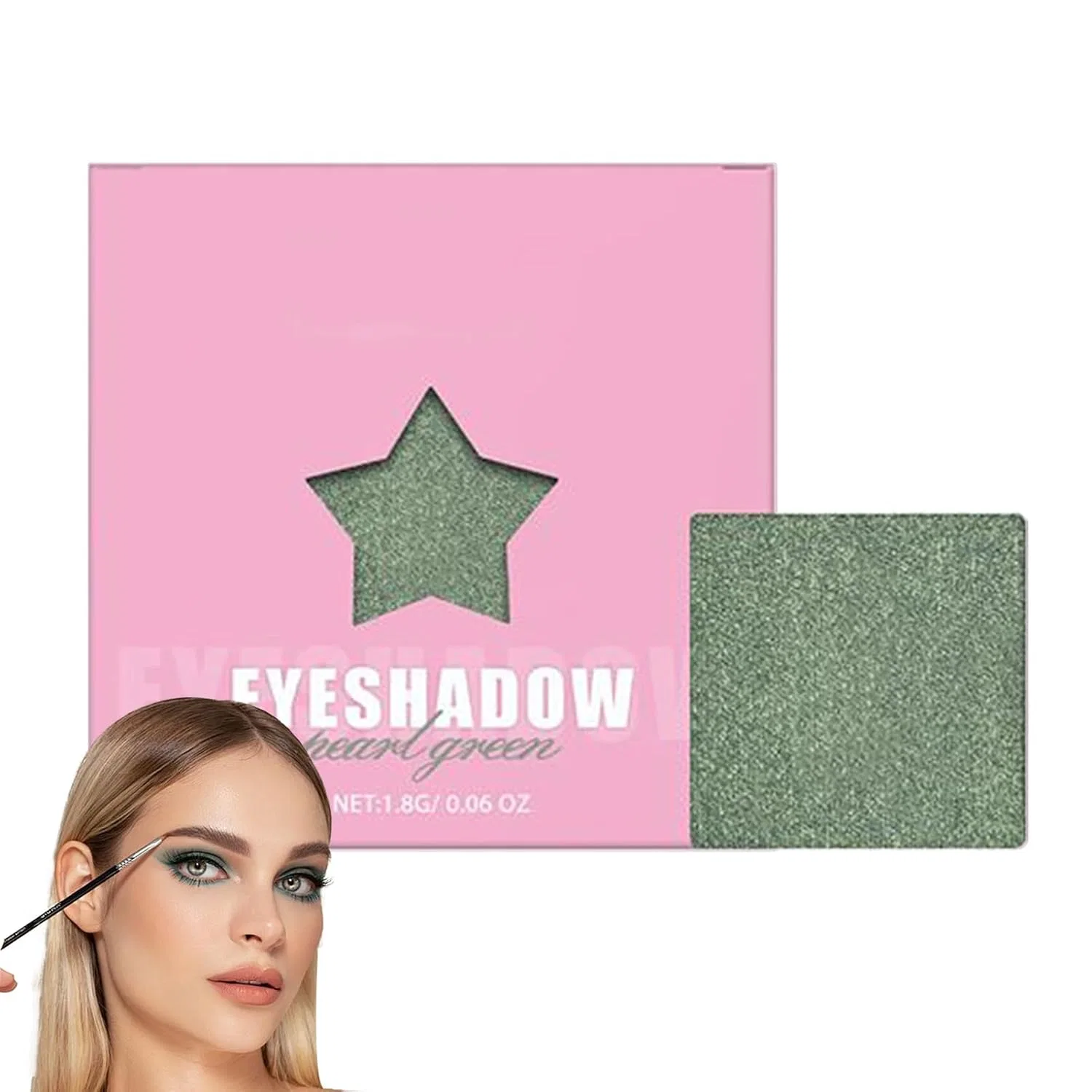 Палетка теней для век Shimmer, 1.5 г, Green Generisch