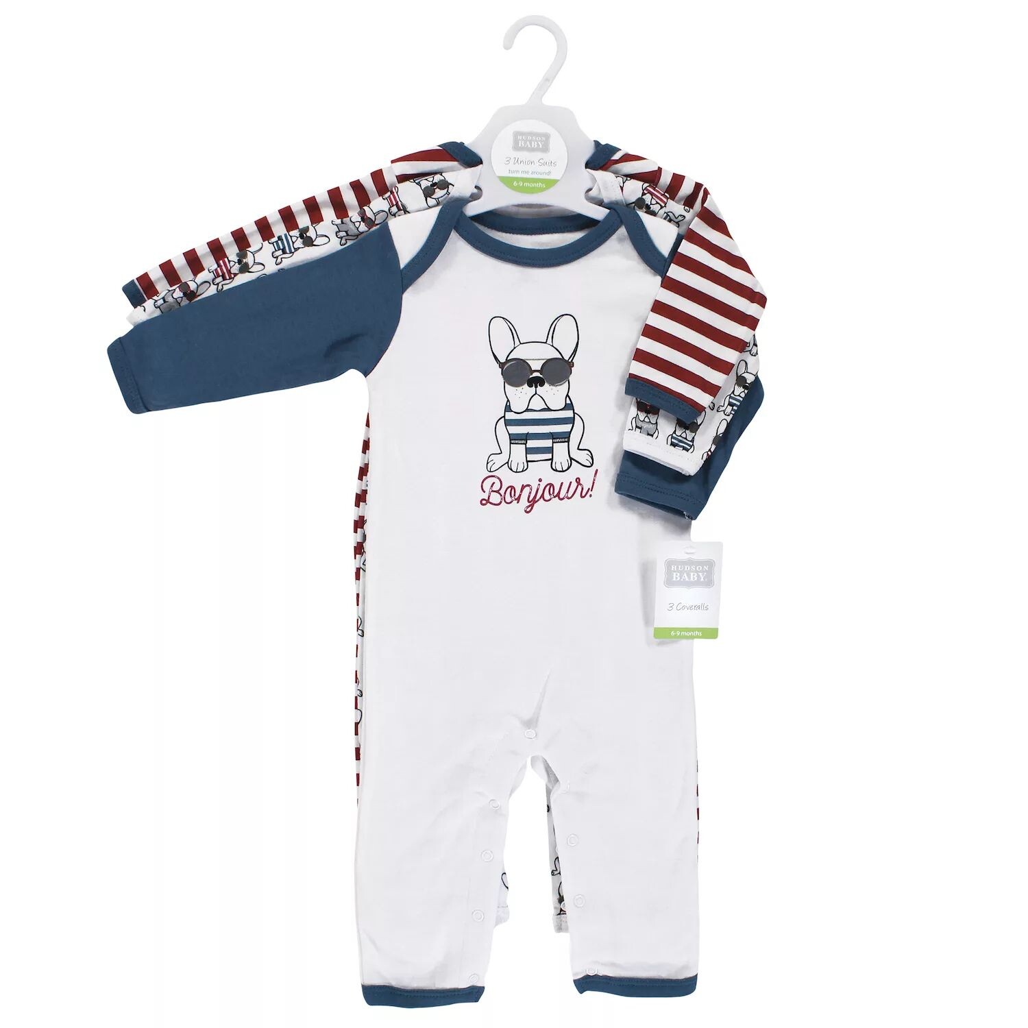 

Хлопковый комбинезон Hudson Baby Infant Boy, французская собака Hudson Baby