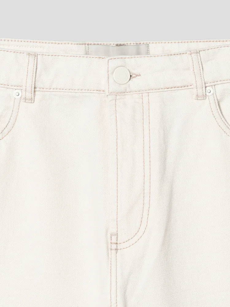 Джинсы Large Fit AMI PARIS, White — фото 3