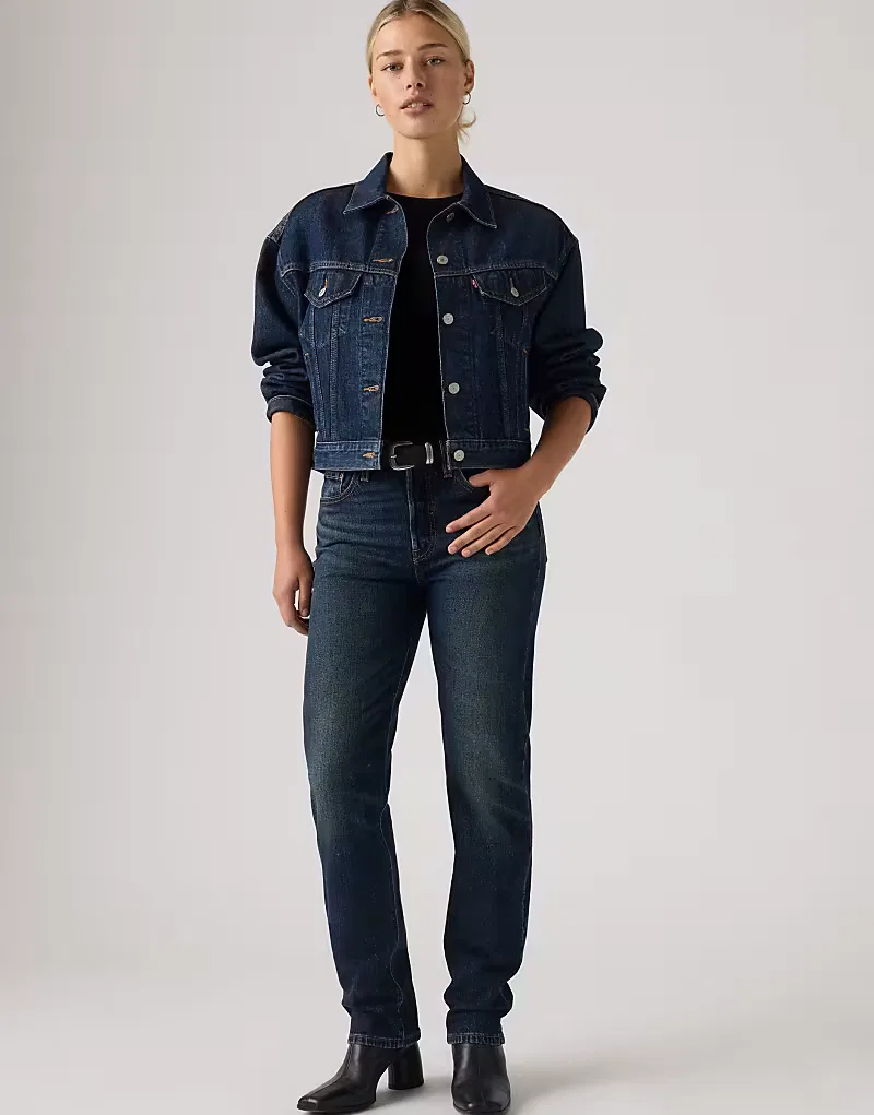 Джинсы 501 original Levi's, темно-синий — фото 3