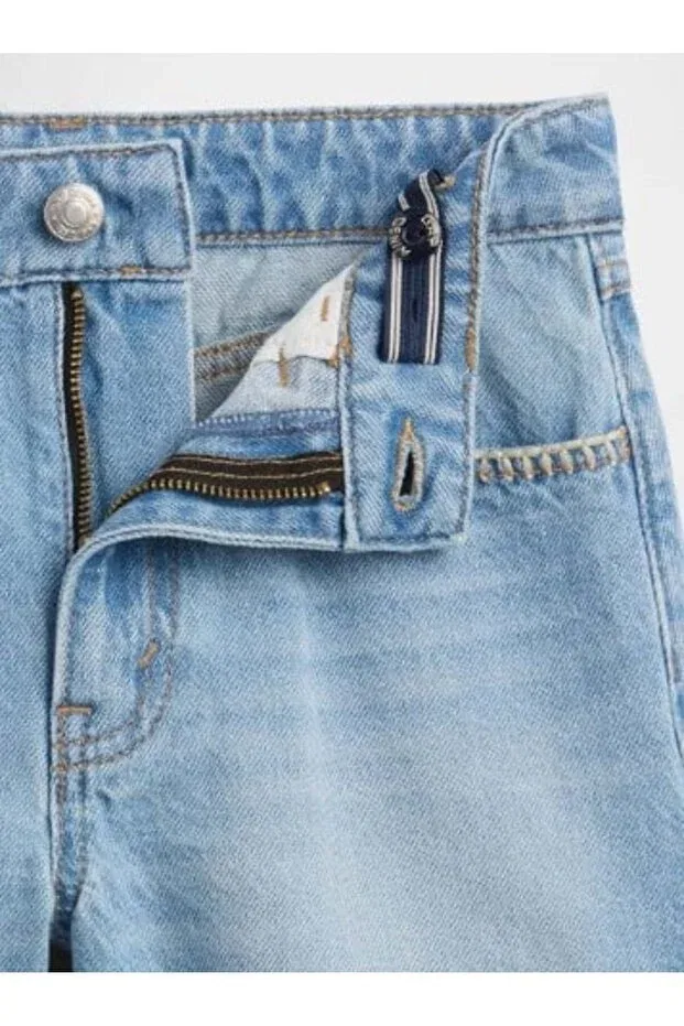 Детские шорты для девочек джинсовые Gap Kids, Blue — фото 4