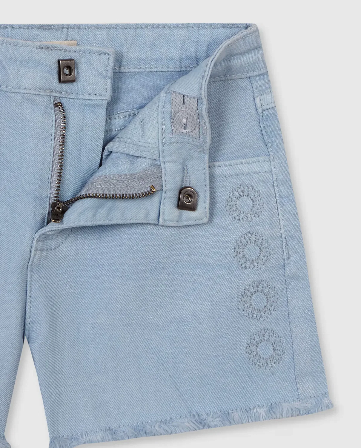 Детские шорты для девочек с вышивкой Denim Gocco, Denim — фото 2
