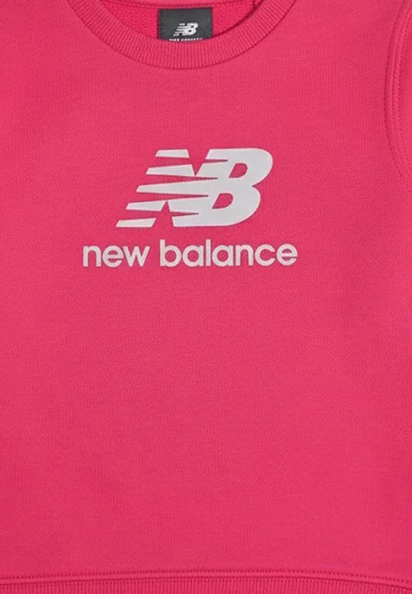 Толстовка с принтом Felpa girocollo neonata New Balance, fuxia, фуксия — фото 3