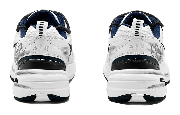 Кастомизированные кроссовки Nike Air Monarch 4 Chunky Sneakers Unisex, черный/белый — фото 4