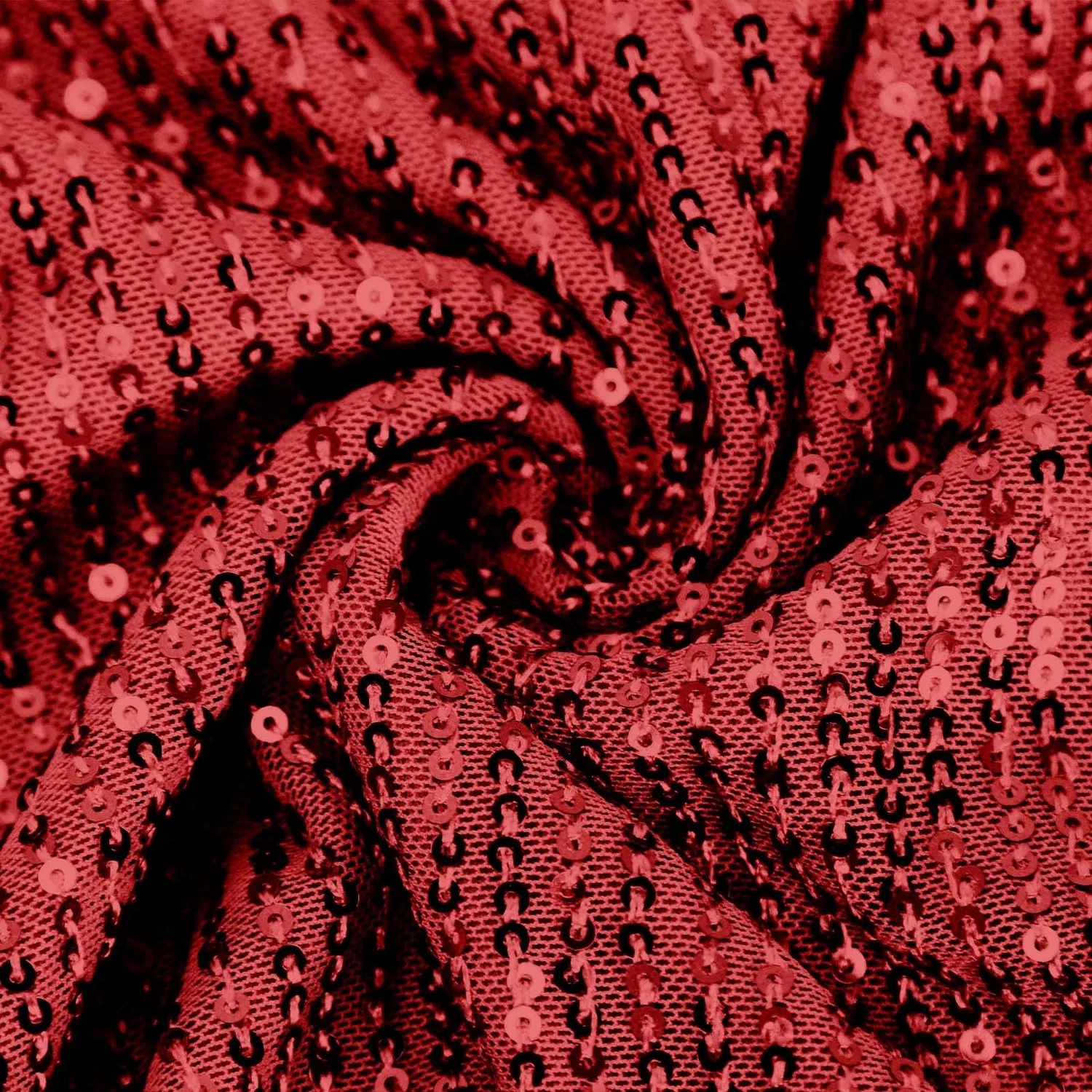 Женская блестящая блузка с длинным рукавом Sequin Tops, 1a-red — фото 4