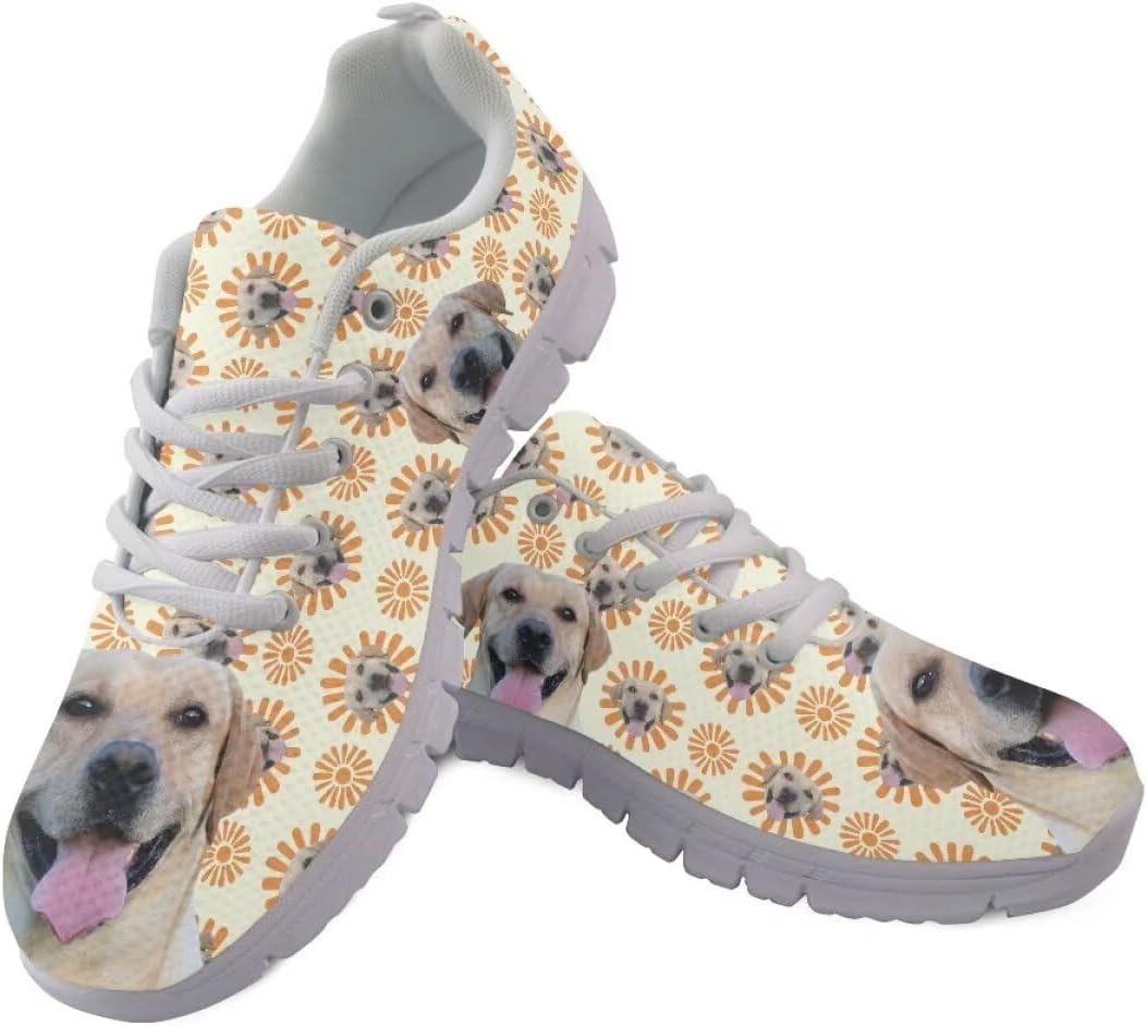 

Кроссовки для ходьбы AmzPrint для мужчин с милым анималистическим принтом, белой подошвой, походные кроссовки, модные повседневные кроссовки, размеры 6.5-13.5