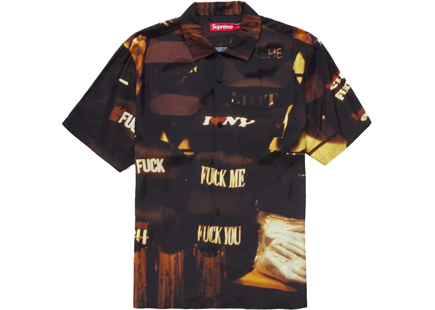 Мужская футболка с принтом Supreme Canal St. S/S Shirt, Multicolor