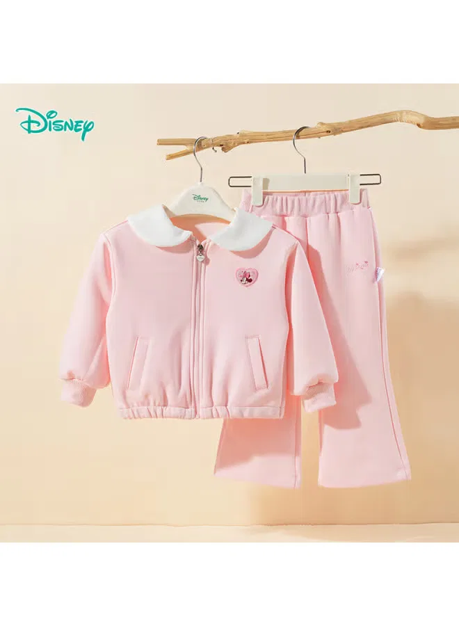 Комплект детской одежды с курткой в школьном стиле Disney, розовый