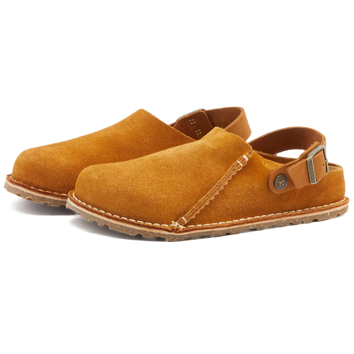 Мюли Birkenstock Lutry Premium Suede Leather, коричневый — фото 2