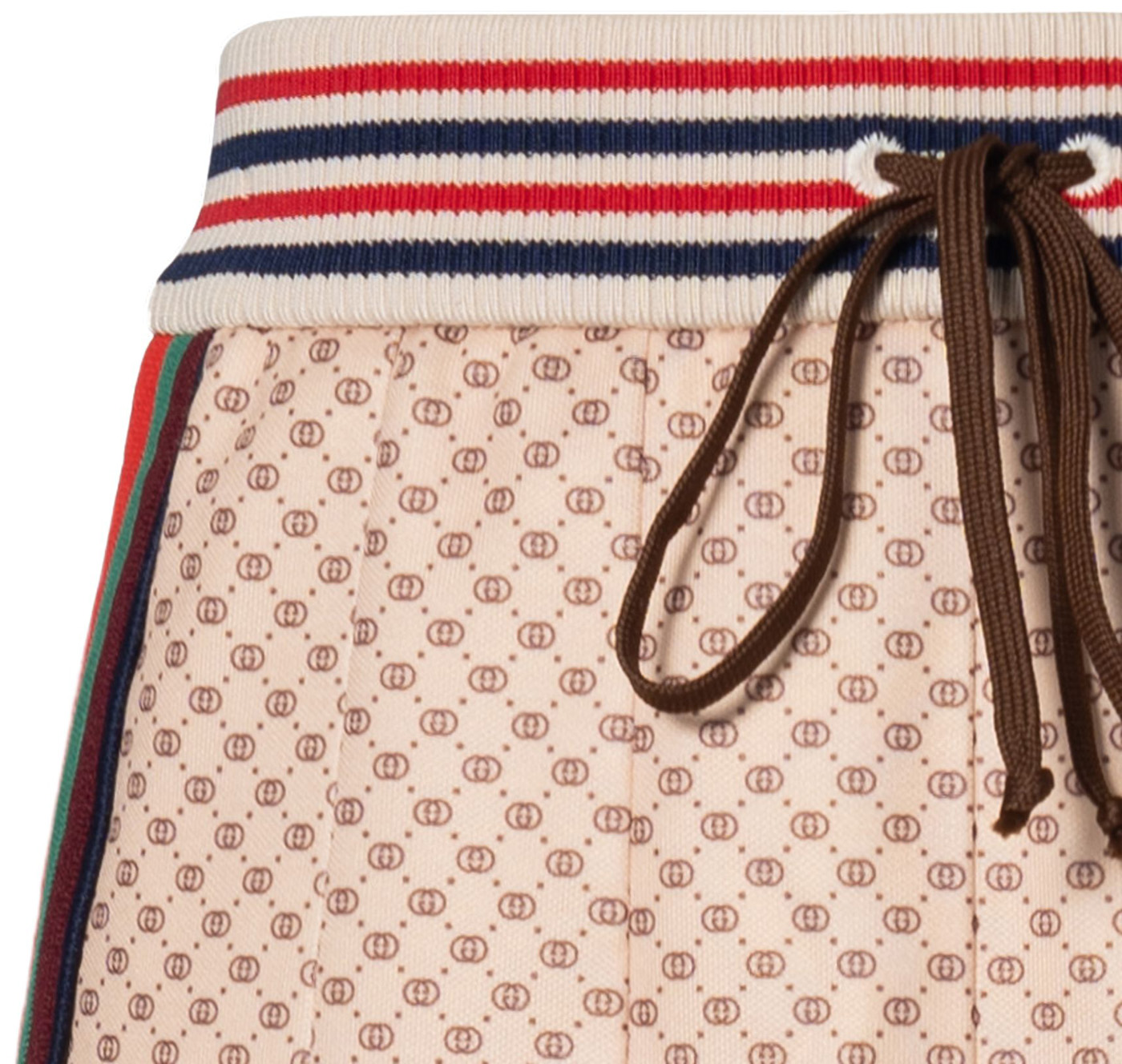 Юбка Gucci Interlocking G Print Pleated, бежевый — фото 3