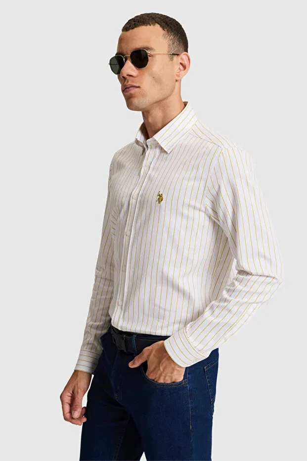 Мужская рубашка с длинным рукавом U.S. Polo Assn., Fat Green — фото 3