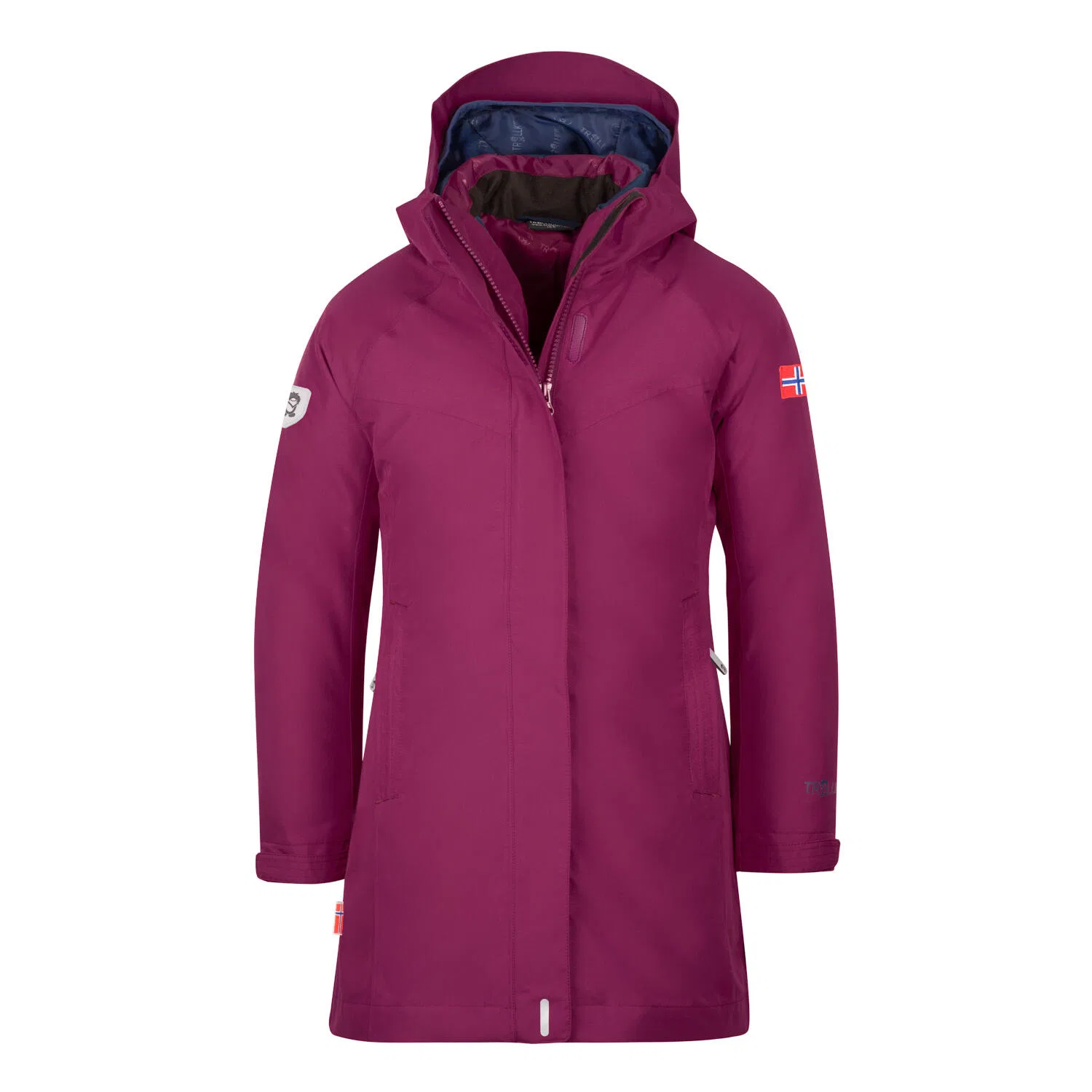Детское пальто-3-в-1 Senja 3in1 Coat Trollkids, Zinnoberrot Navyblau