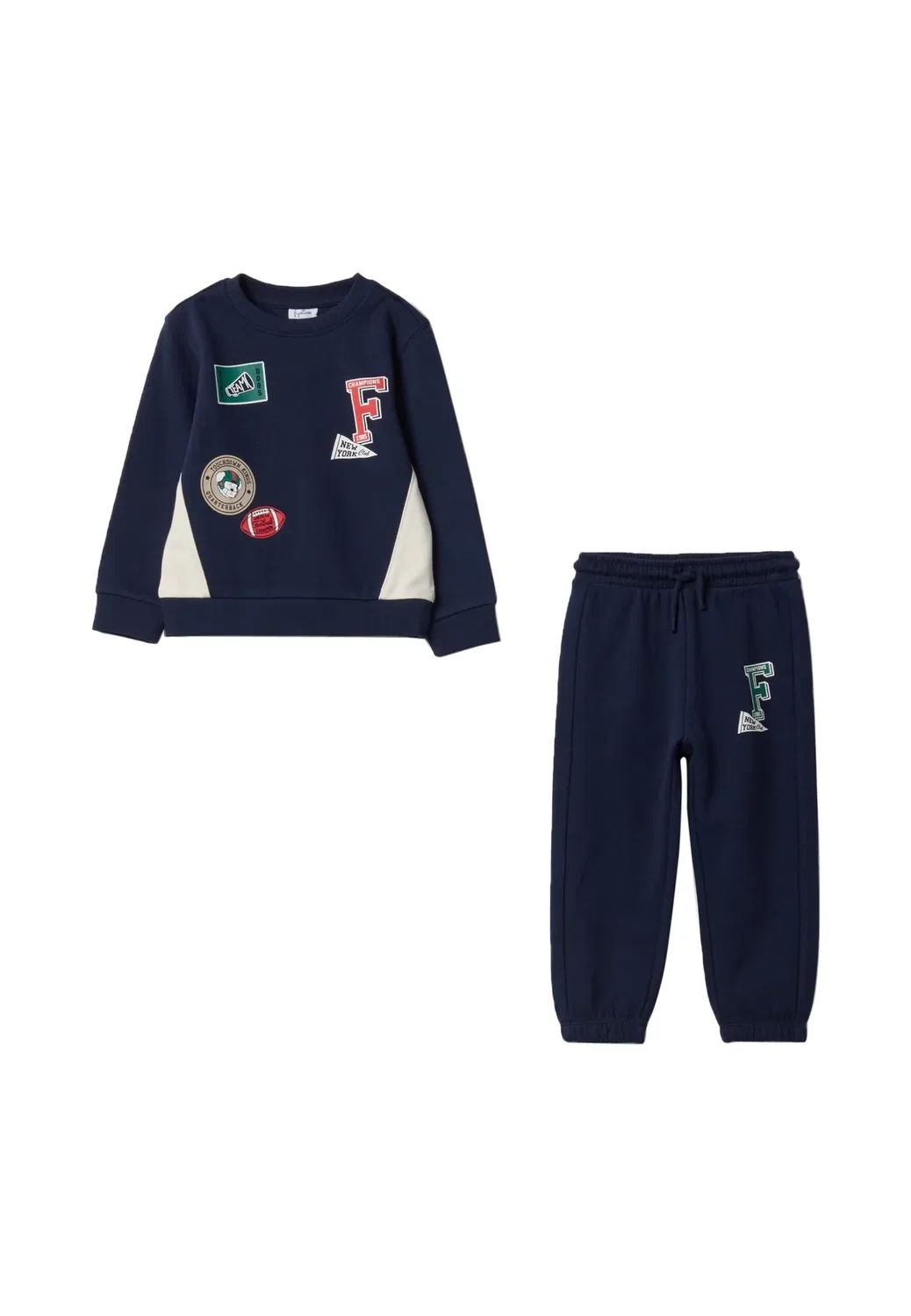Спортивный комплект с аппликациями - толстовка Ovs, Navy Blue