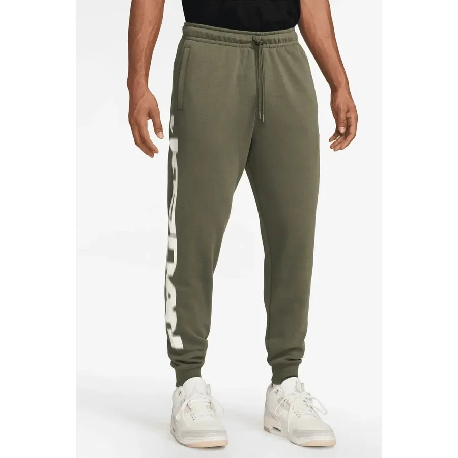 Спортивные брюки с флисом Jordan MVP Fleece Nike, Хаки — фото 4