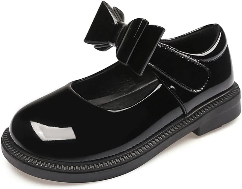 Детские туфли Мэри Джейн для девочек с принтом Princess Ballet Flats JGKDTX, Black