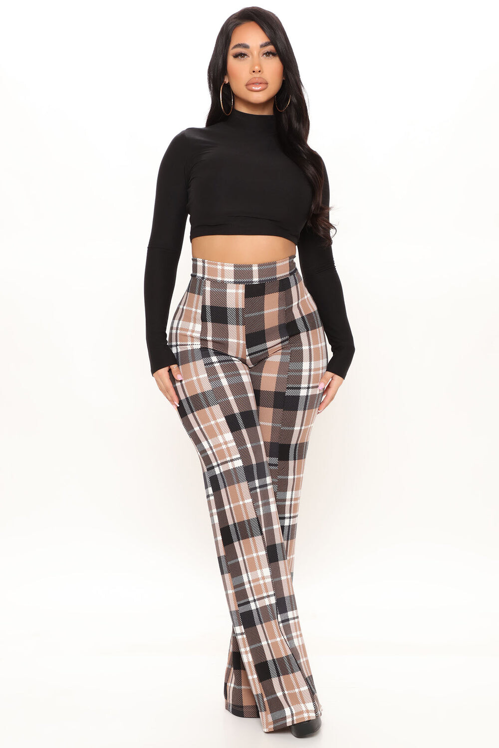 

Платье Fashion Nova P9683PLAID, серо-коричневый